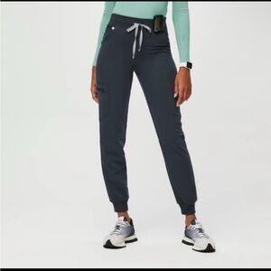 FIGS High Waisted Zamora Jogger Scrub Pants Dark Harbor XL
